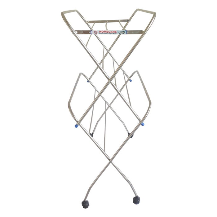 Homecare Stainless Steel Cloth Drying Stand with wheel